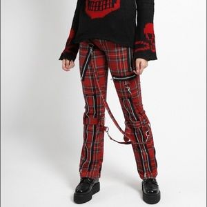 TRIPP SLIM PLAID PANTS